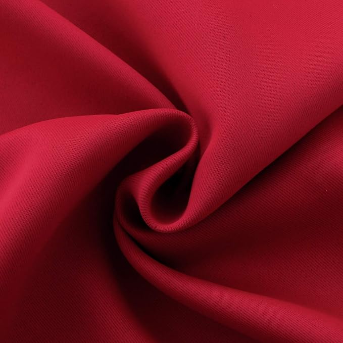 BGment Red Blackout Curtains 40 Inches Length - Image 7