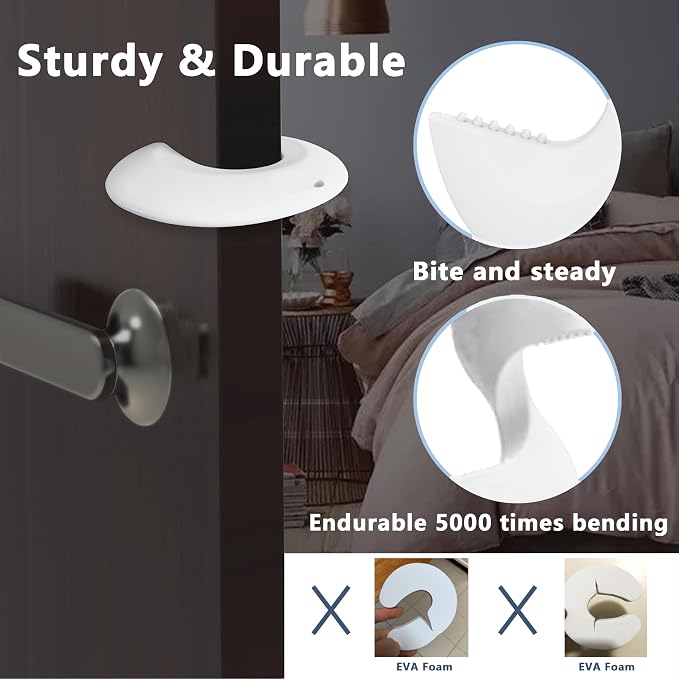Silicone Door Pinch Guard and Door Slam Stopper, Durable Finger Pinch Guard - Image 3