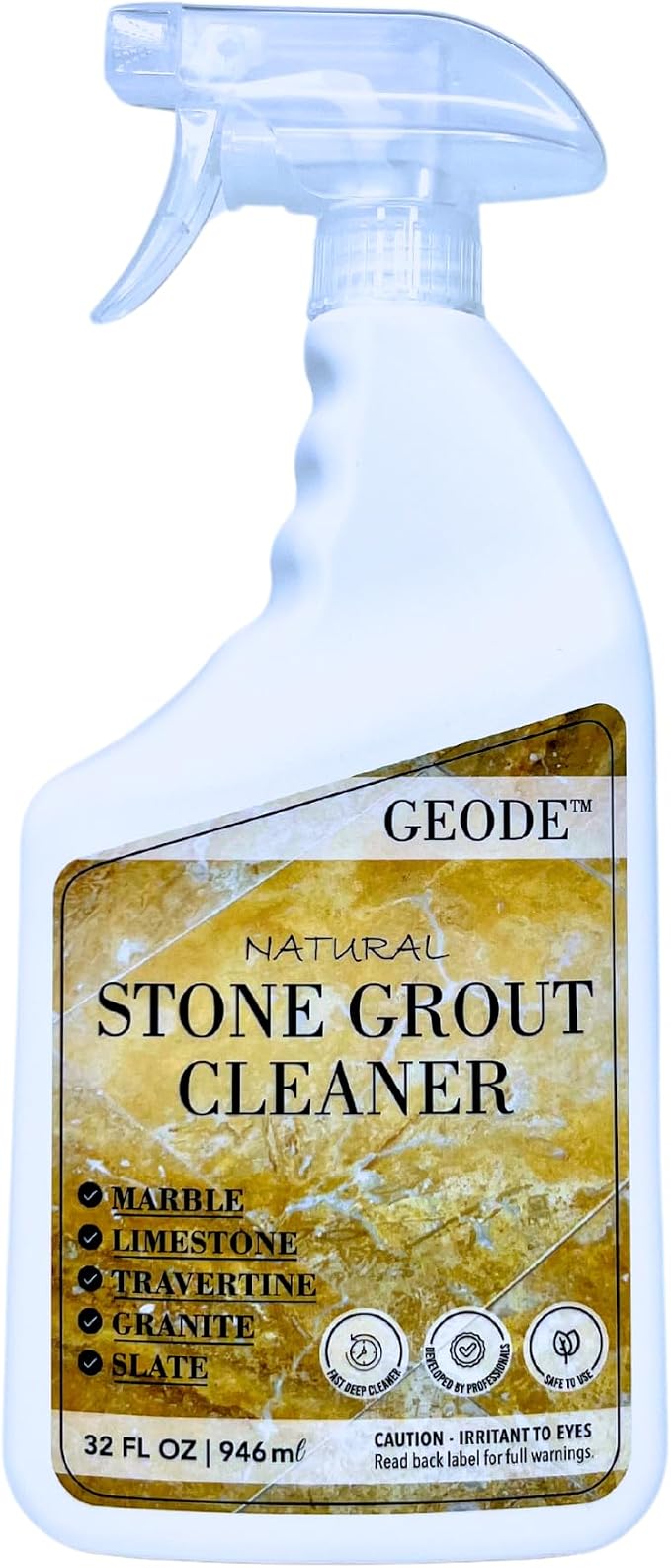 Natural Stone Grout Cleaner, Safe by Geode