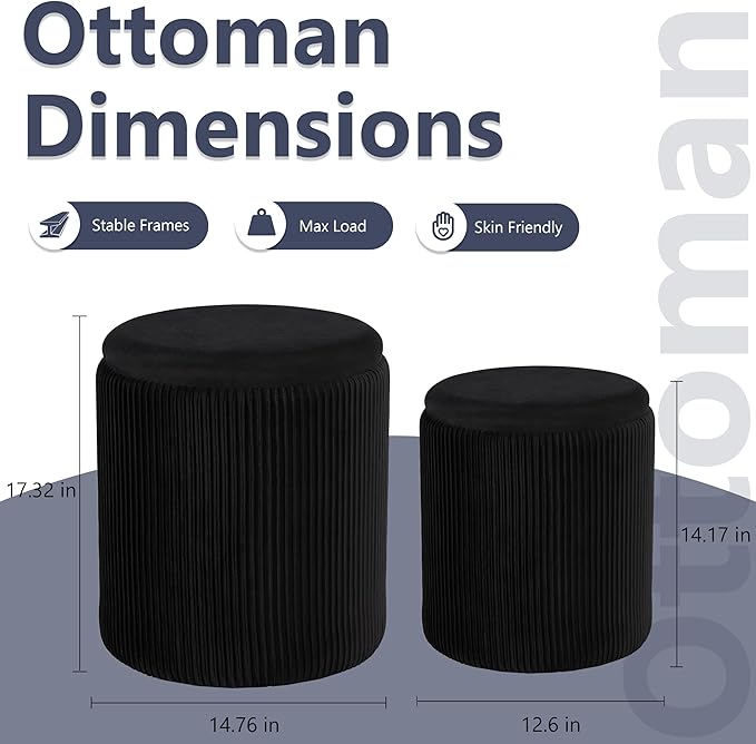Royal Windsor Round Ottoman - Image 3