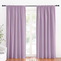 RYB HOME 70 inch Wide Curtains Blackout, Solid Durable Room Darkening Drapes by RYBHOME