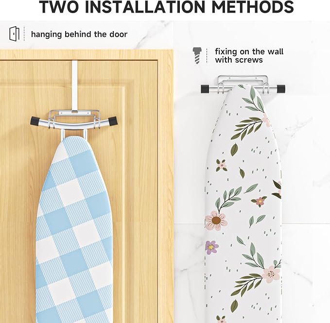 Over The Door & Wall Mount Ironing Board Hanger - Image 8