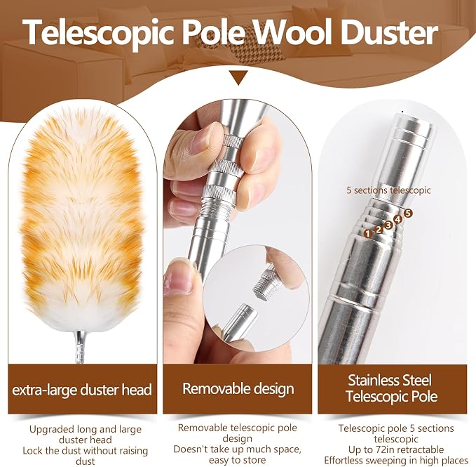 Lambswool Duster for Cleaning - Image 4