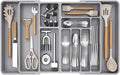 Lifewit Large Silverware Drawer Organizer, Plastic Cooking Utensil Tray by Lifewit