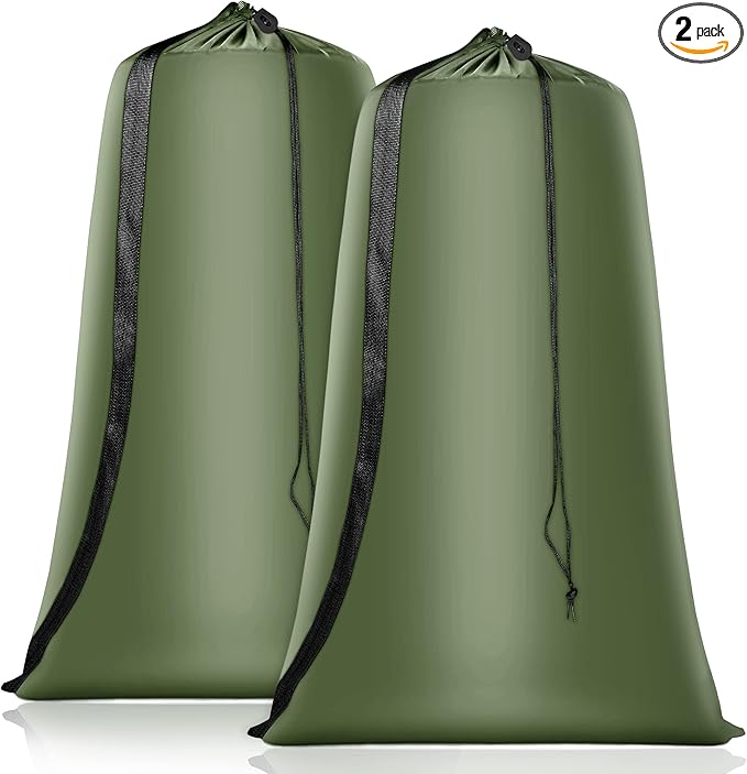 Heavy Duty Laundry Bag 2 Pack XL Nylon Laundry Bags by Coomeelaundrybag