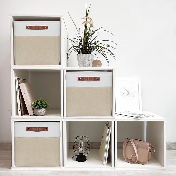 Univivi 12x12 Storage Cube Bins set of 4 Cube Organizer - Image 3