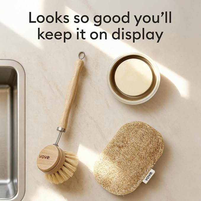 Vove Washing Up Sponges, Natural Eco-Friendly Kitchen Sponges & Scourers - Image 6