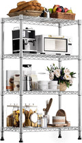 1000 lbs Storage Shelving Steel Heavy Duty 4-Tier Utility Shelving Unit Steel by MEIGAOPLASTICANDMETALHKCOLIMITED