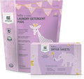 Grab Green Baby Laundry Detergent Pods and Dryer Sheets Bundle, Dreamy Rosewood by GrabGreen