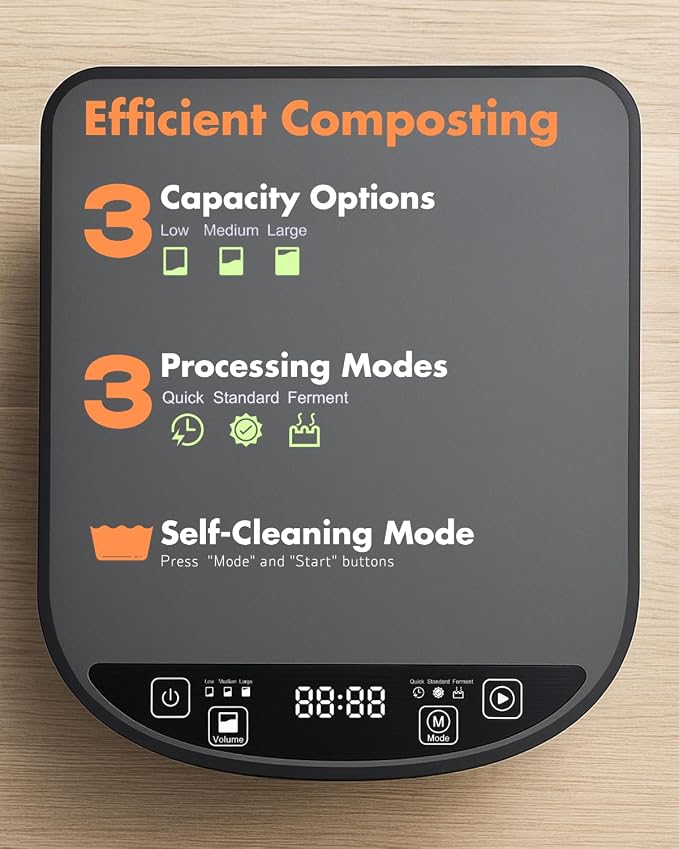 Electric Composter for Kitchen, Compost Bin - 4L Large Capacity - Image 3