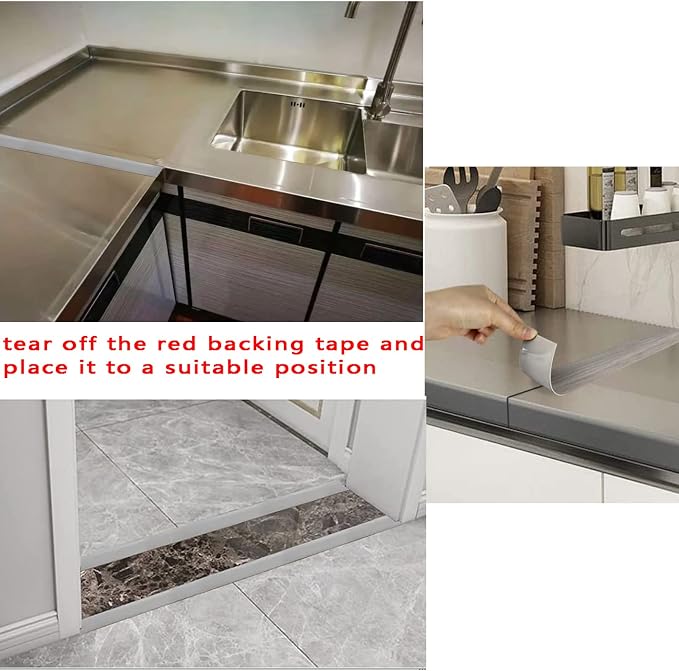 Floor/Door Flat Transition Strip & Self-Adhesive Vinyl Edge Trim - Image 6