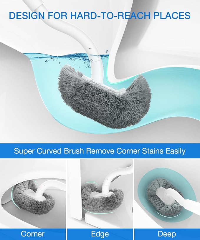 Bathroom Toilet Brush, OSCIOSS Toilet Cleaner Brush - Image 4