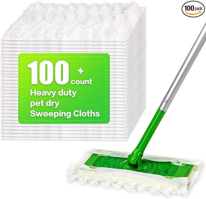 Heavy Duty Dry Sweeping Cloths Compatible by YHOVID