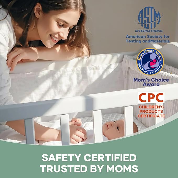 OhGeni 100% Waterproof Mattress Protector, Crib Size, Fitted Sheet - Image 8