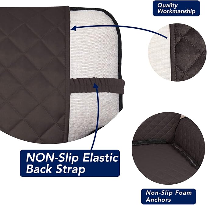 PureFit Reversible Quilted Sofa Cover, Water Resistant Slipcover Furniture - Image 3