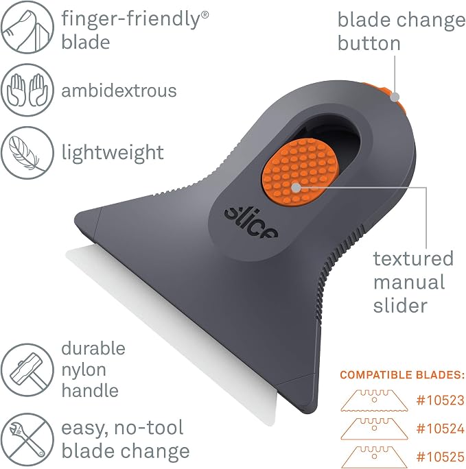 Slice 10594-CS Small Scraper, Ceramic Blade, Lasts 11x Longer Than Metal - Image 2