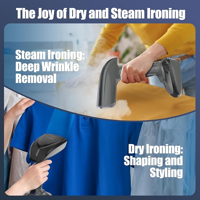 Powerful Handheld Fabric Steamer - 1800W - Image 7