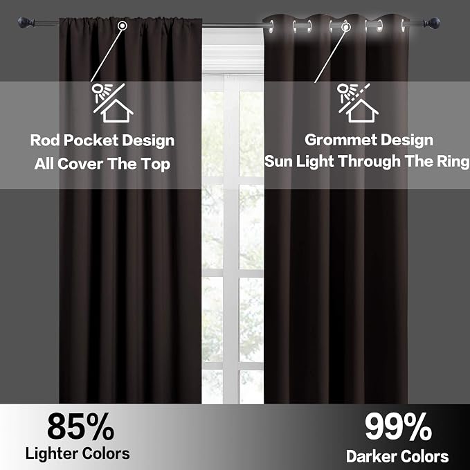 RYB HOME Bedroom Blackout Curtains - Image 5
