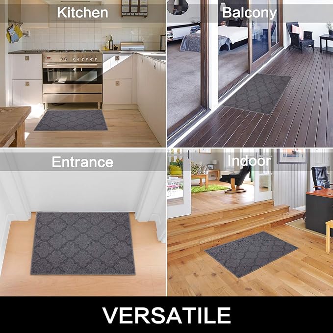 FONEYI Indoor Door Mat, Entrance Rug 24" x 36" Non-Slip Rubber Backing - Image 4
