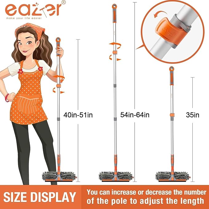 Eazer 2-in-1 Window Cleaner Tool, Window Cleaning Squeegee Kit - Image 4
