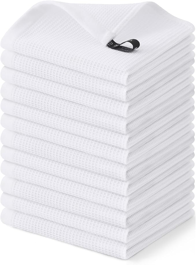 Homaxy 100% Cotton Waffle Weave Dish Cloths by Homaxy