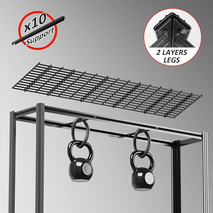 60" W Garage Shelving 5-Tier Storage Shelves Adjustable Metal Shelving Units - Image 7