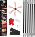20 Feet Chimney Sweep Kit, Chimney Cleaning Kit by cleancraft