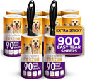 Lint Rollers Pet Hair Value 10 Pack of 900 Sheets / 10 Refills, Sticky Roller by TrazonProducts