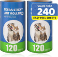 Extra Sticky Lint Roller Refills 2 Pack fit 3.8"-4" Standard Size Lint Roller by Bartuke