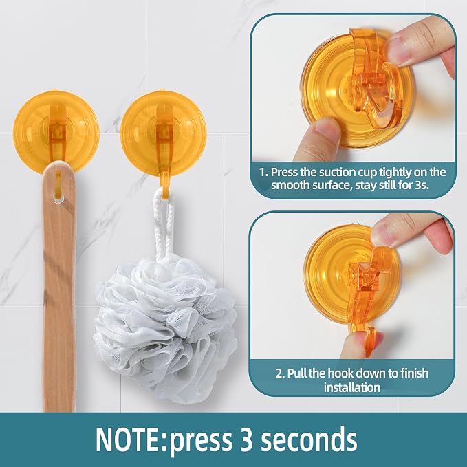 Antimbee Suction Cup Hooks, 10 Pack Wreath Hangers - Image 4