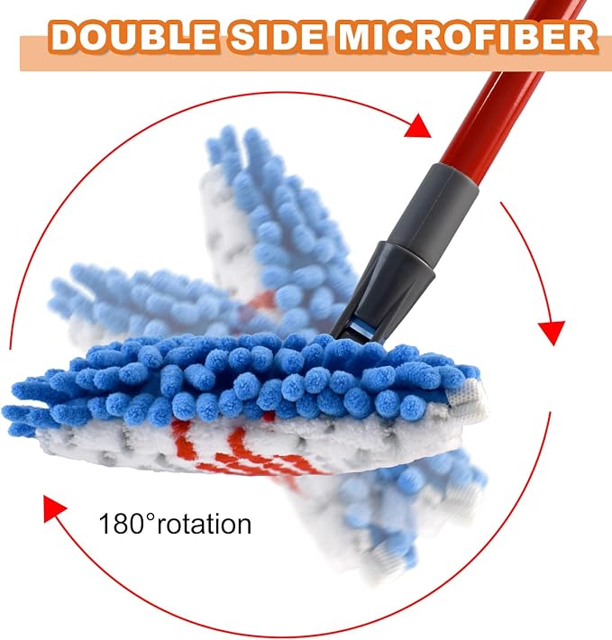 Microfiber Mops for Floor Cleaning, Flat Mop for Wet & Dry Use, Dust Mop for - Image 7