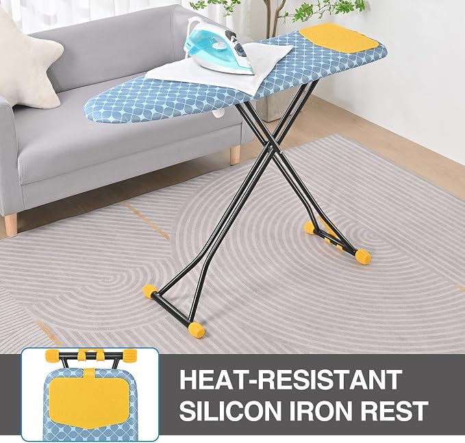 APEXCHASER Ironing Board with Iron Rest, Compact and Space Saver Iron Board - Image 3
