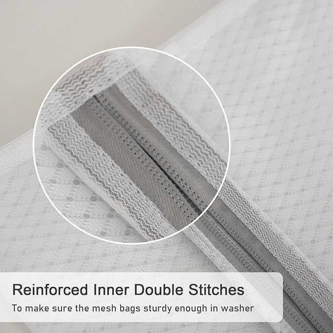 Polecasa 3Pcs 12 x 16 Inches Extra Durable 125g Diamond Mesh Laundry Bags - Image 4