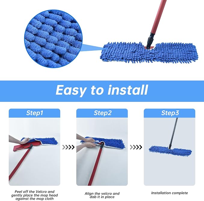 4 Pack Mop Heads Replacements Compatible - Image 6
