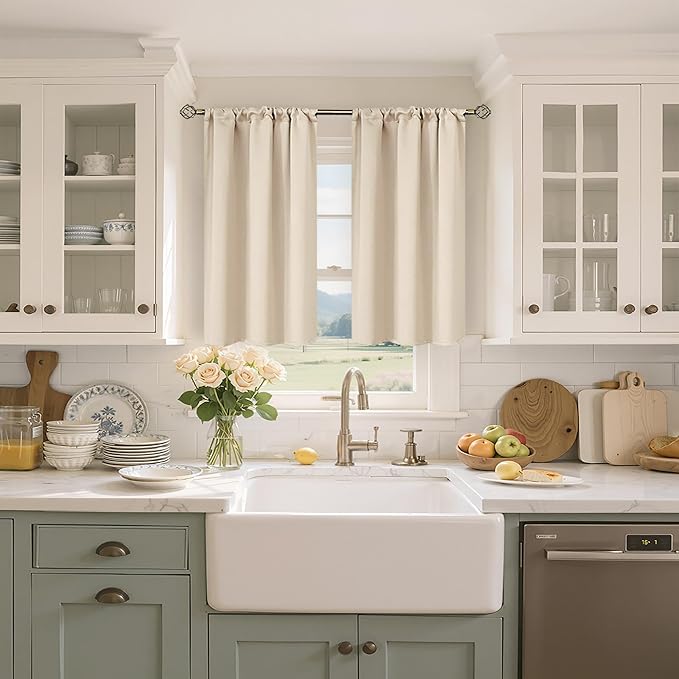 BGment Short Blackout Curtains for Bedroom 40 Inches Long - Image 2