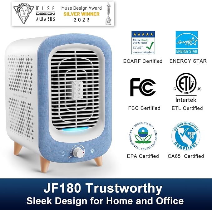 Jafanda Air Purifier for Home Bedroom 780sq ft, HEPA & Activated Carbon - Image 2