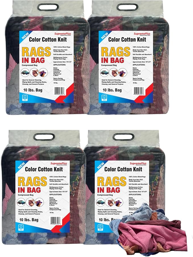 Premium Color Knit Cleaning Rags – Shop Rags Bulk by SupremePlus