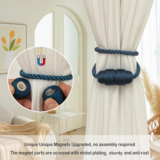 Magnetic Curtain Tiebacks - Image 3