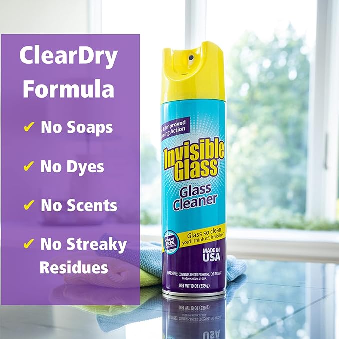 Invisible Glass 91160-6PK Premium Glass And Window Cleaner Aerosol Can Leaves - Image 4
