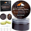 Dark Brown Leather Repair Kit, Dark Brown Leather Recoloring Balm, Leather Dye by Unknown