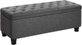 SONGMICS Storage Ottoman, Storage Bench, Tufted Entryway Bedroom Bench by SONGMICSbySONGMICSHOME