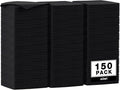 AIDEA Microfiber Cleaning Cloth Black 150PK, Microfiber Towels by AIDEAHOME