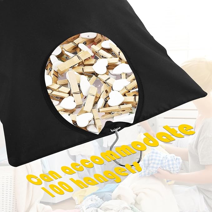 2 Pcs Clothes Pin Hanging Bag - Image 3