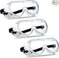 Super More 3PCS Anti-Fog Protective Safety Goggles Clear Lens Wide-Vision by SuperMore