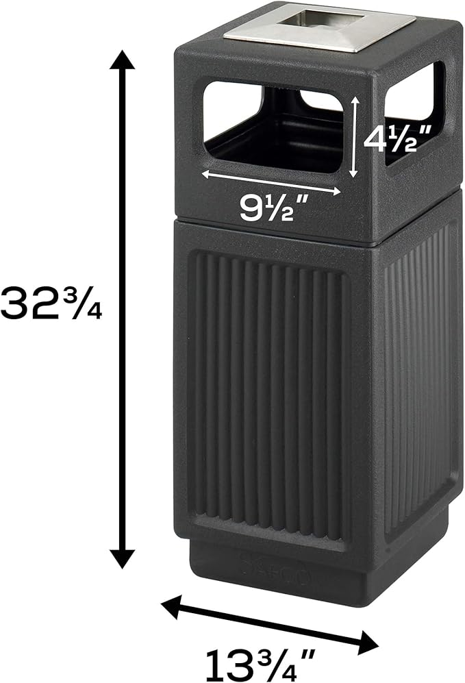 Safco Canmeleon Trash Can, 30 Gallons, Indoor and Outdoor Use, Durable & - Image 4