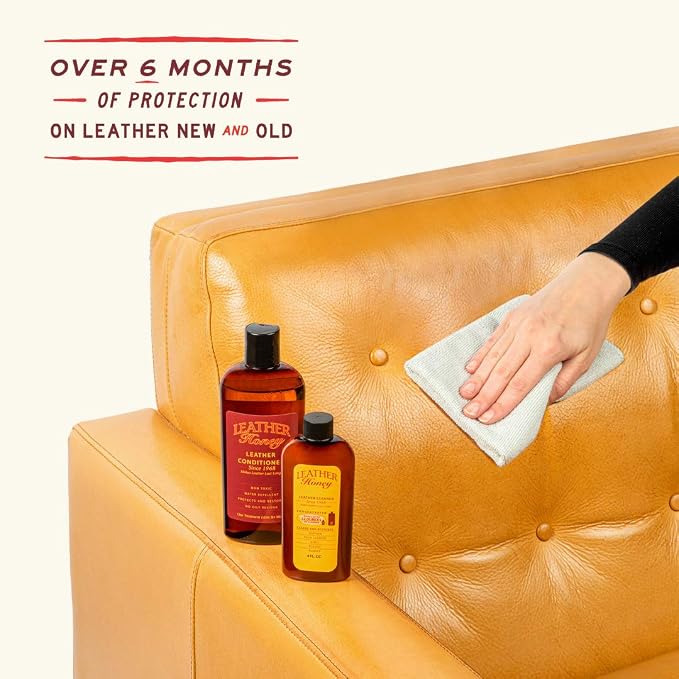 Leather Honey Complete Leather Care Kit Including 8 oz Cleaner and 8 oz - Image 3