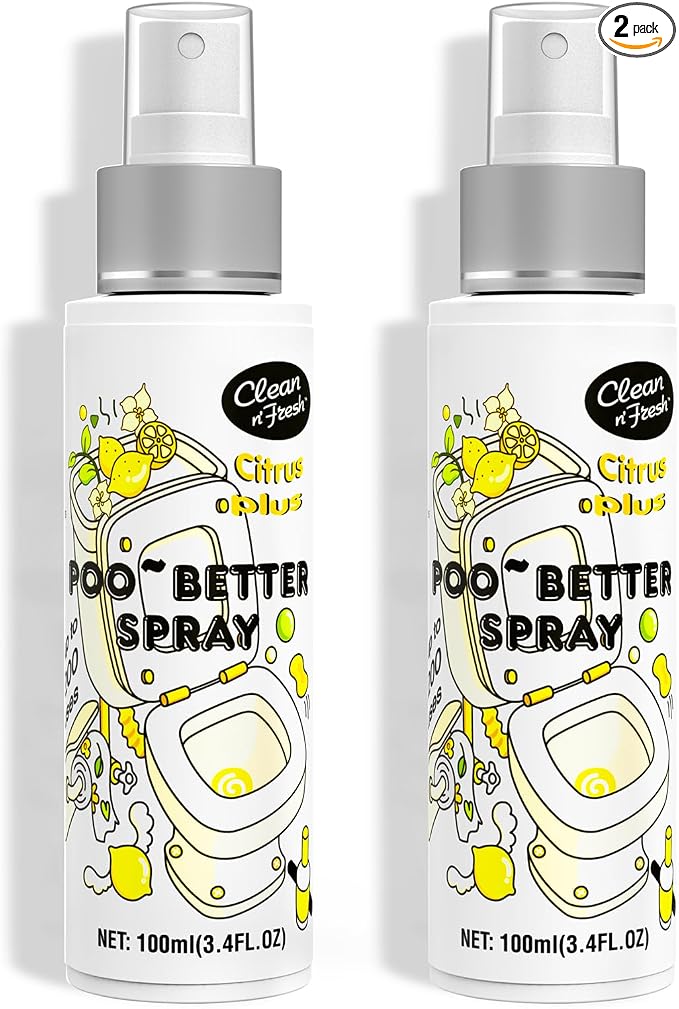 Clean-n-Fresh Toilet Spray, 6.8 Fl.oz Poo Spray | Up to 400+ Uses, 100% Natural by Clean-n-Fresh