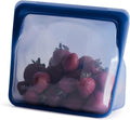 Stasher Premium Silicone Reusable Food Storage Stand-Up Mid Bag, Deep Ocean by Stasher