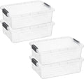 Superio Storage Bins with Lids, Stackable Totes, BPA Free, Odor Free, Organizer by Superio