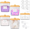 efluky 4+1 pack Laundry Pods Container & Dryer Sheet Holder Set, Laundry Pods by efluky